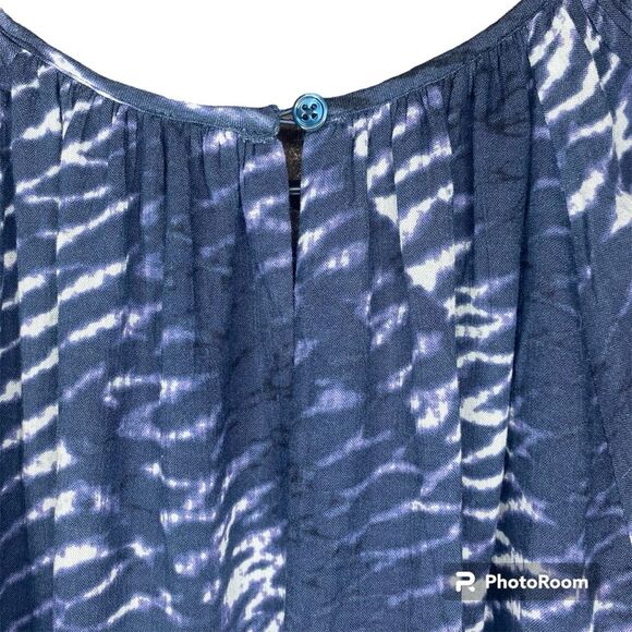 Rails Drew Tiered Tie Dye  Blue Nile Midi Dress Size S - Picture 8 of 11